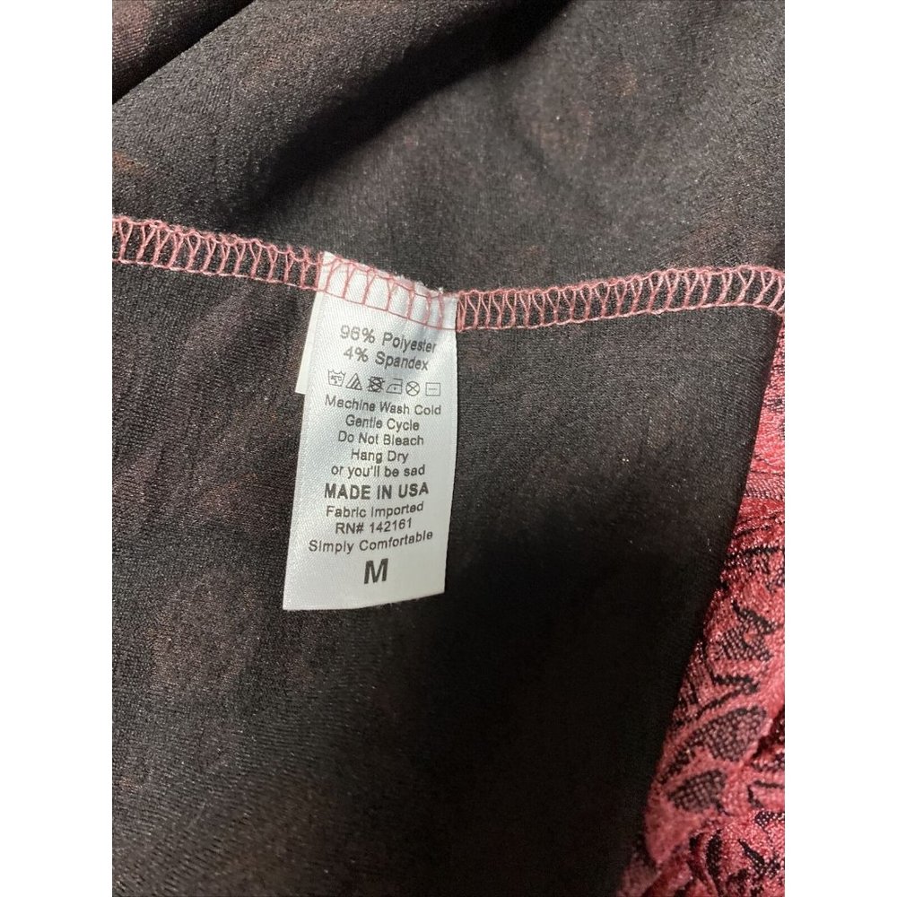 Lularoe Amelia Jacquard Dress M Raspberry Pink Purple Mauve Pockets Midi NWT - Picture 6 of 6